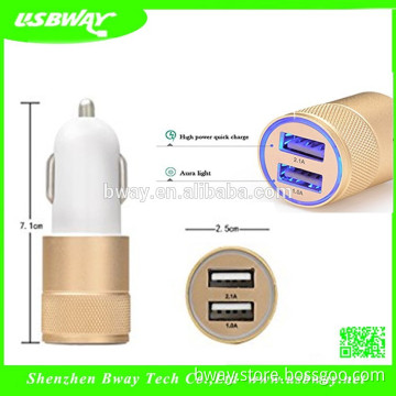 Factory Custom Made QC 2.0 Car Charger 4.8A 36W Dual Car USB Charger Quick Charge 3.0 Galaxy S7/S6/Edge/Plus